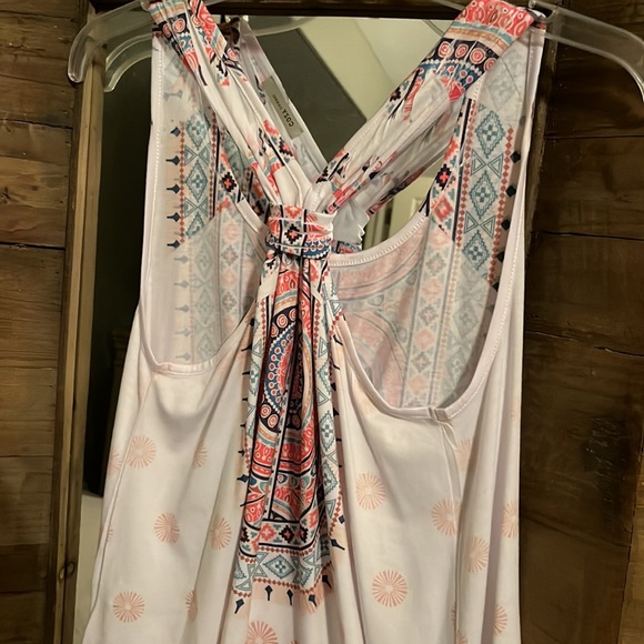 Like new racer back tank in medium with multi color Aztec pattern - Picture 6 of 7